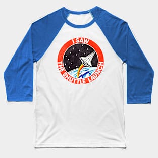 I Saw the Shuttle Launch Vintage 80s Souvenir Baseball T-Shirt